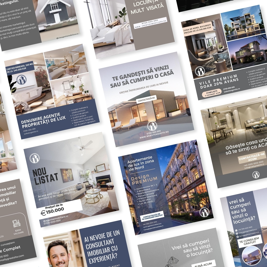 material grafic atragator promovare online real estate